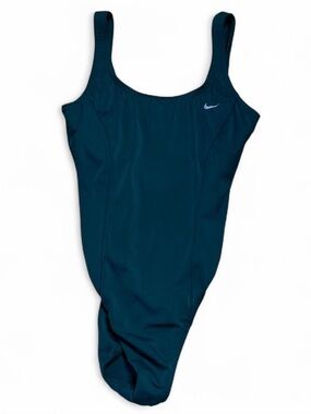 💜 Nike Green Athletic One-Piece Swimsuit (34)